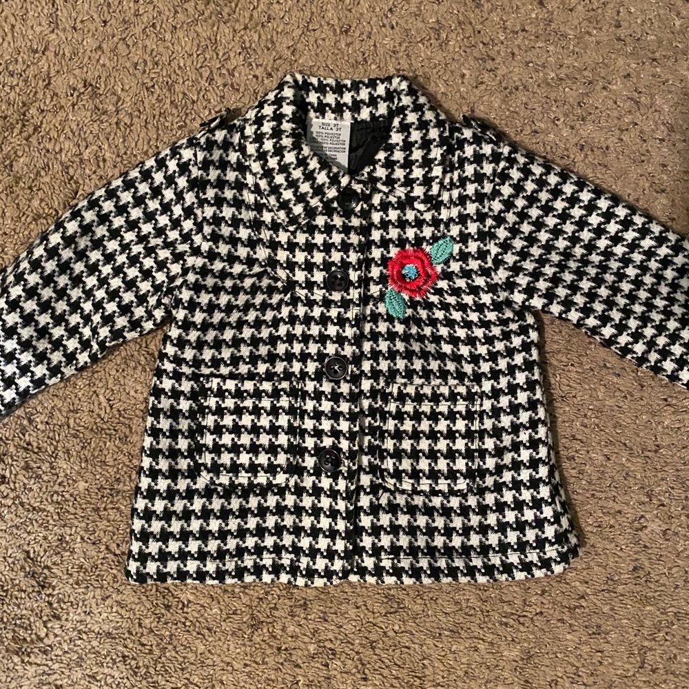 Vintage Houndstooth Jacket Kids 3T